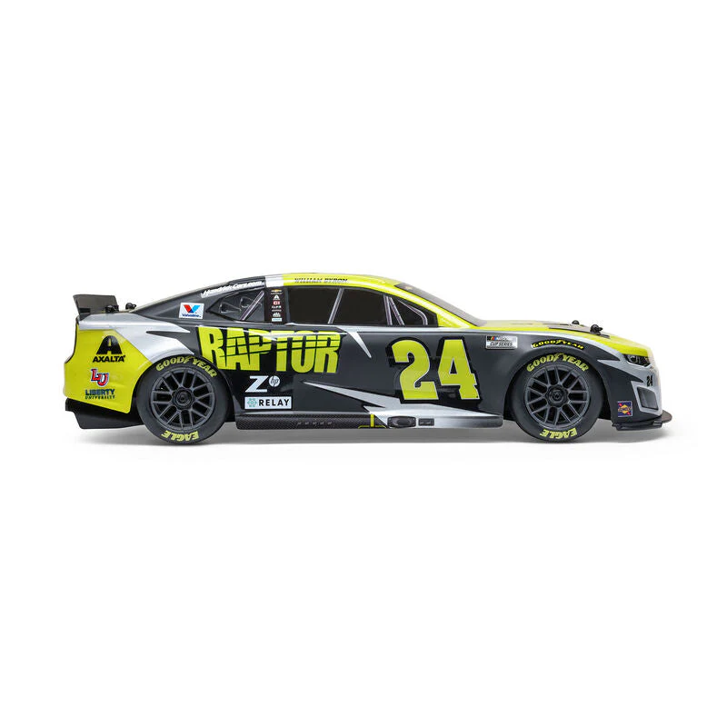 Losi 1/12 NASCAR RC Racecar William Byron No. 24 Raptor 2025 Chevrolet Camaro ZL1 2S AWD RTR Brushed On-Road (Battery & Charger Included) - Image 10