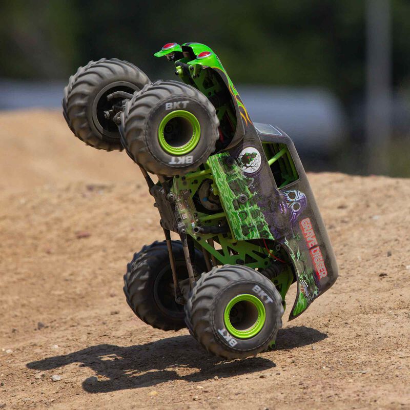 Losi 1/18 Mini LMT 4X4 Brushed Monster Truck RTR  Grave Digger - GREEN - Image 6