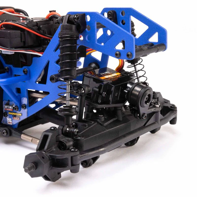 Losi 1/18 Mini LMT 4X4 Brushed Monster Truck RTR Son-Uva Digger - BLUE - Image 10