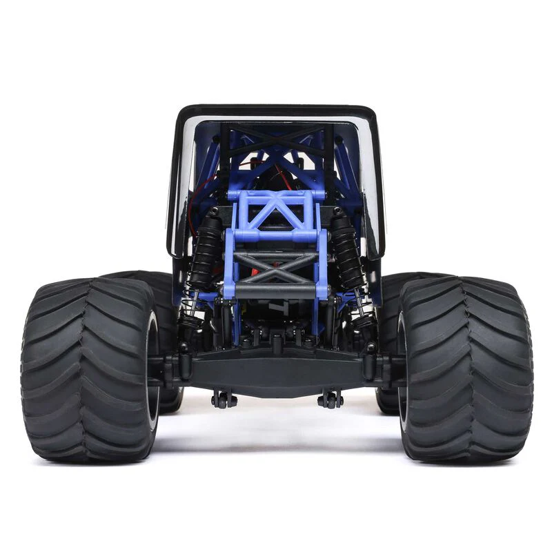 Losi 1/18 Mini LMT 4X4 Brushed Monster Truck RTR Son-Uva Digger - BLUE - Image 15