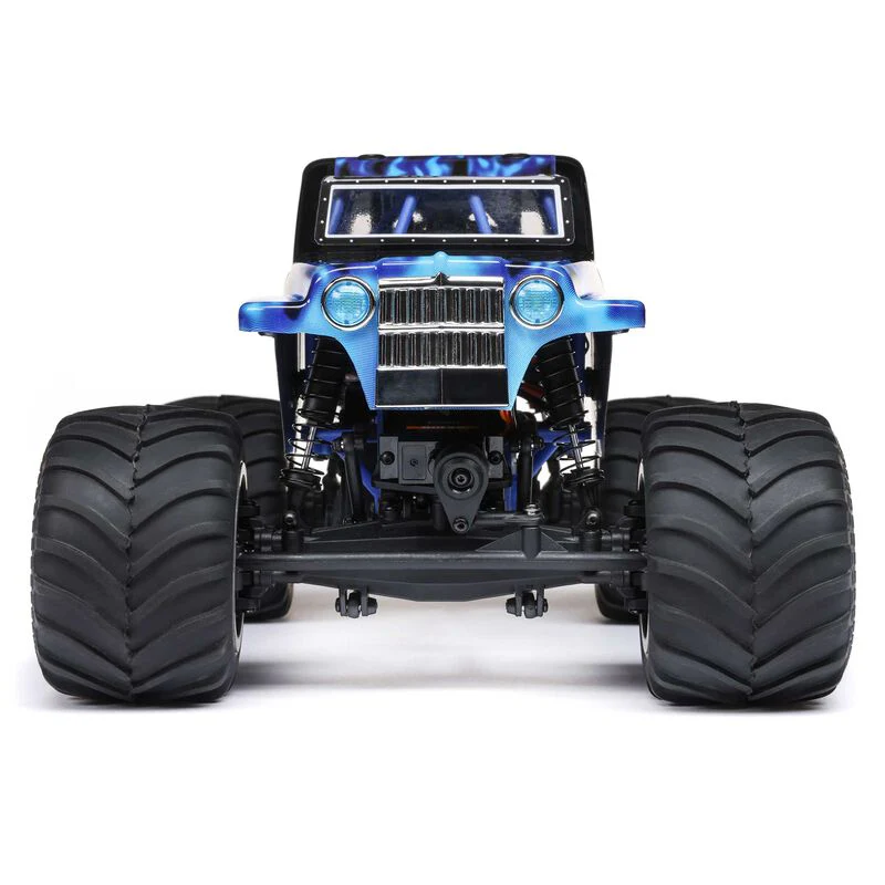 Losi 1/18 Mini LMT 4X4 Brushed Monster Truck RTR Son-Uva Digger - BLUE - Image 19