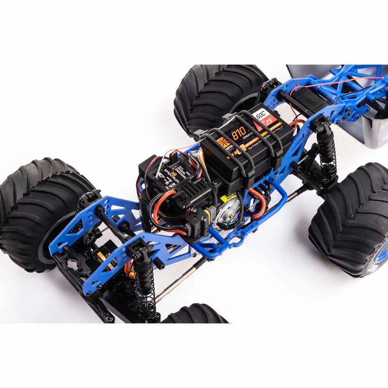 Losi 1/18 Mini LMT 4X4 Brushed Monster Truck RTR Son-Uva Digger - BLUE - Image 8