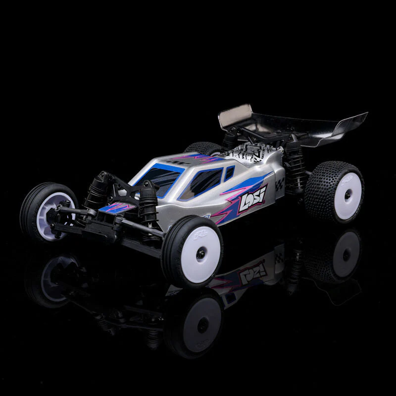 Losi 1/24 Micro-B 2WD Buggy RTR - Silver - Image 15