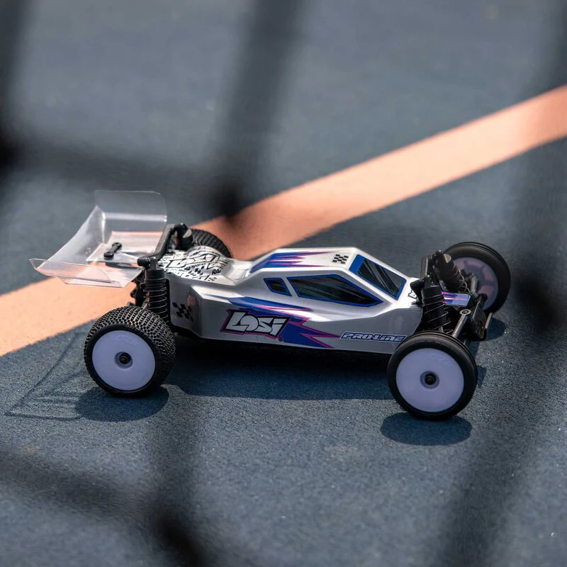 Losi 1/24 Micro-B 2WD Buggy RTR - Silver - Image 6