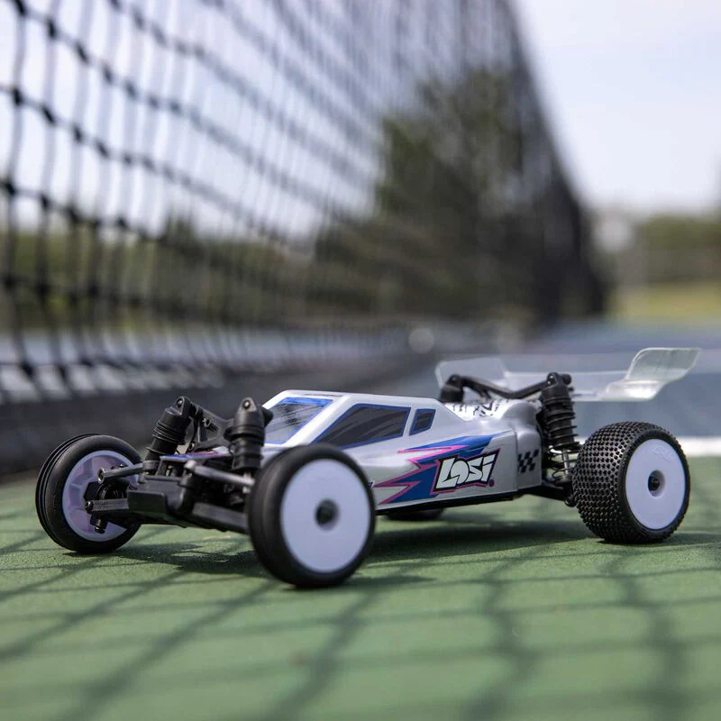 Losi 1/24 Micro-B 2WD Buggy RTR (Silver) With Nexx Racing Adjustable Turnbuckle Set, Caster Blocks, Spindles Micro-B & Rear Hub - Big Savings $22.53 Off - Image 3