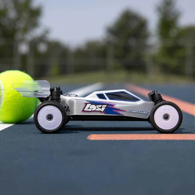 Losi 1/24 Micro-B 2WD Buggy RTR (Silver) With Nexx Racing Adjustable Turnbuckle Set, Front &Rear Suspension Arms - Big Savings $19.56 Off - Image 11