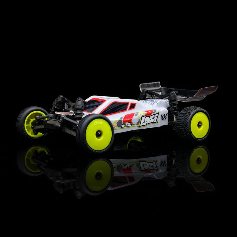 Losi 1/24 Micro-B 2WD Buggy RTR (White) With Nexx Racing Adjustable Turnbuckle Set, Caster Blocks, Spindles & Rear Hub - Big Savings $22.53 Off - Image 9