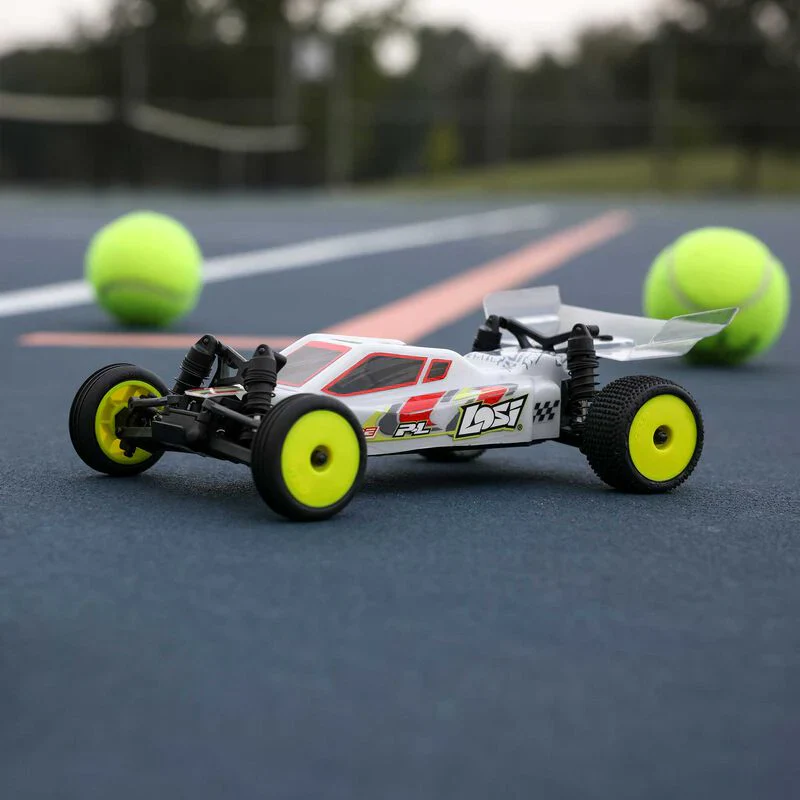 Losi 1/24 Micro-B 2WD Buggy RTR (White) With Nexx Racing Adjustable Turnbuckle Set & Oil Shock (4pcs) - Big Savings $18.29 Off - Image 5