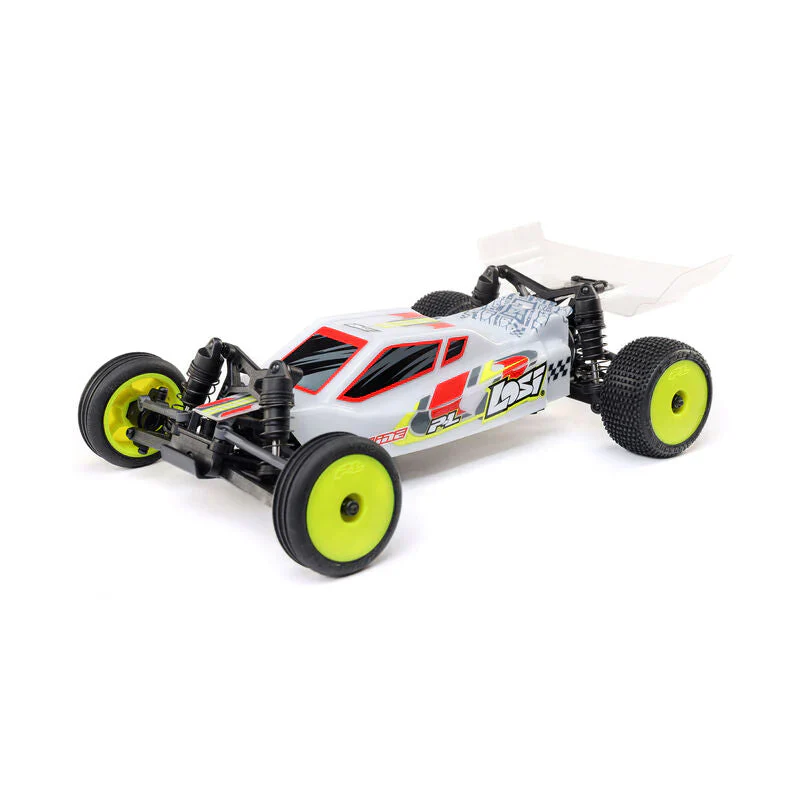 Losi 1/24 Micro-B 2WD Buggy RTR (White) With TORQ Coreless Titanium Gear 7g Micro Servo, aluminum servo horn, Servo Mount & PULSE 500mah 2S 7.4V 60C LiPo Battery - Big Savings $19.52 Off - Image 2