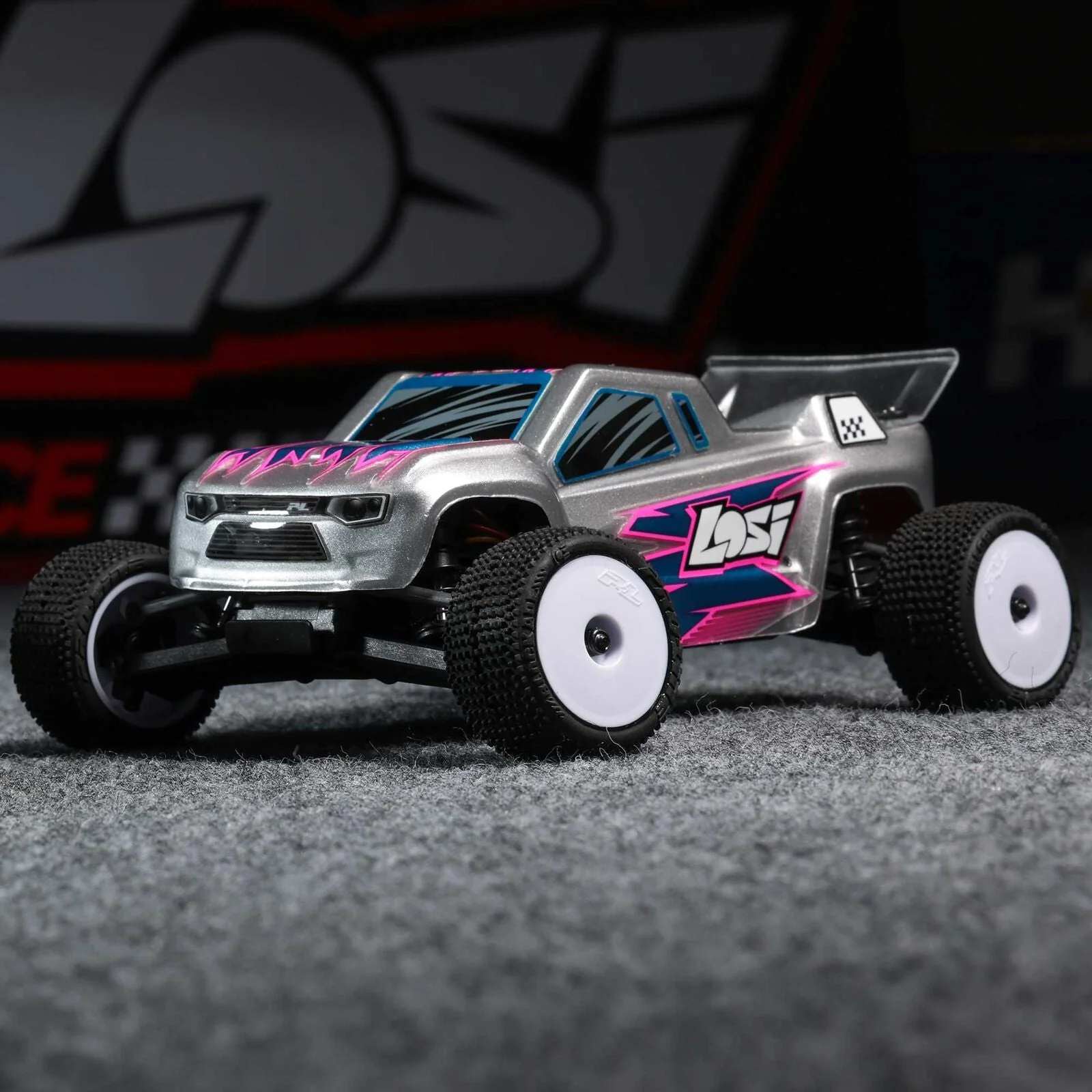 Losi 1/28 Micro-T 2S 2WD RTR Stadium Truck (Battery & Charger Included) - Silver - Image 11