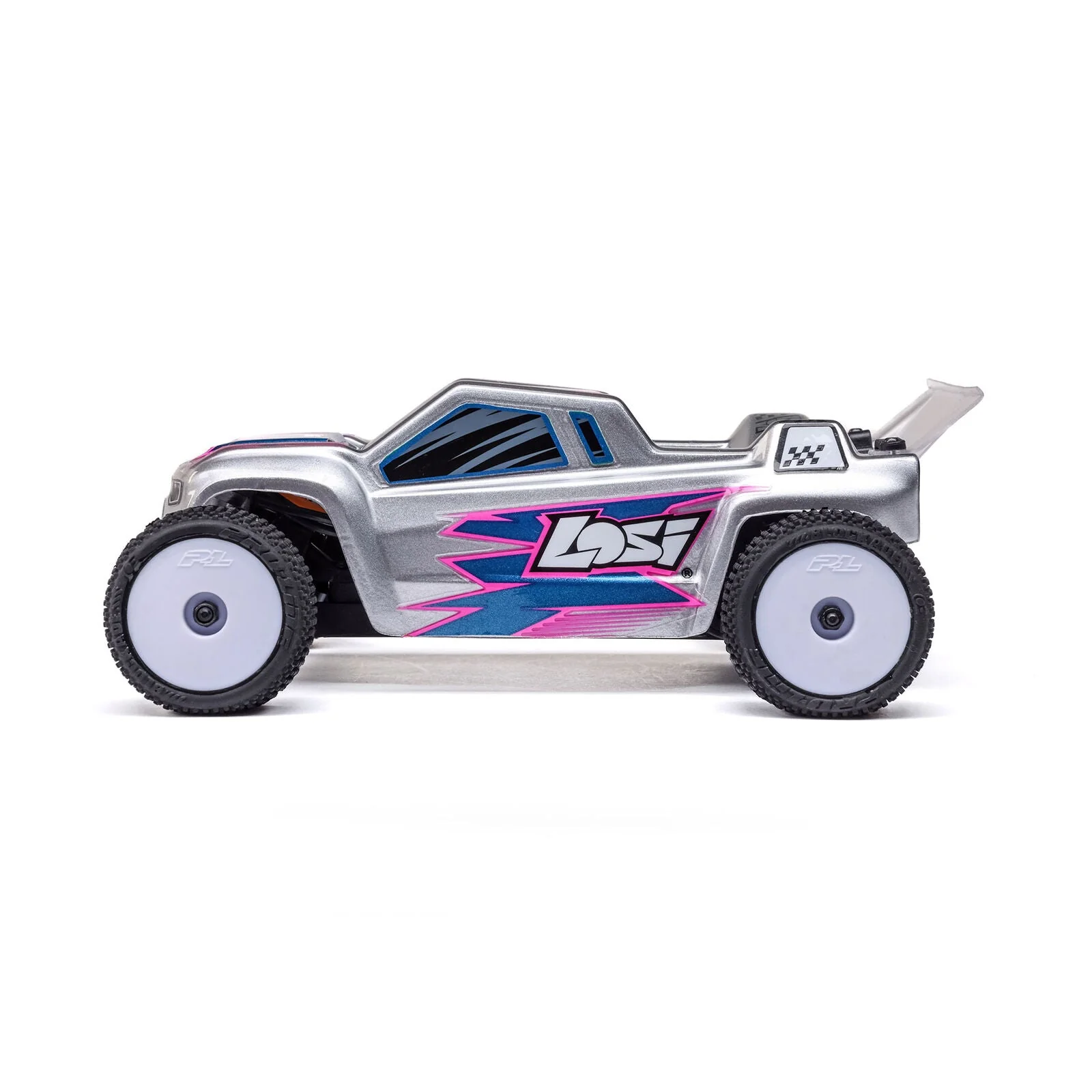 Losi 1/28 Micro-T 2S 2WD RTR Stadium Truck (Battery & Charger Included) - Silver - Image 3