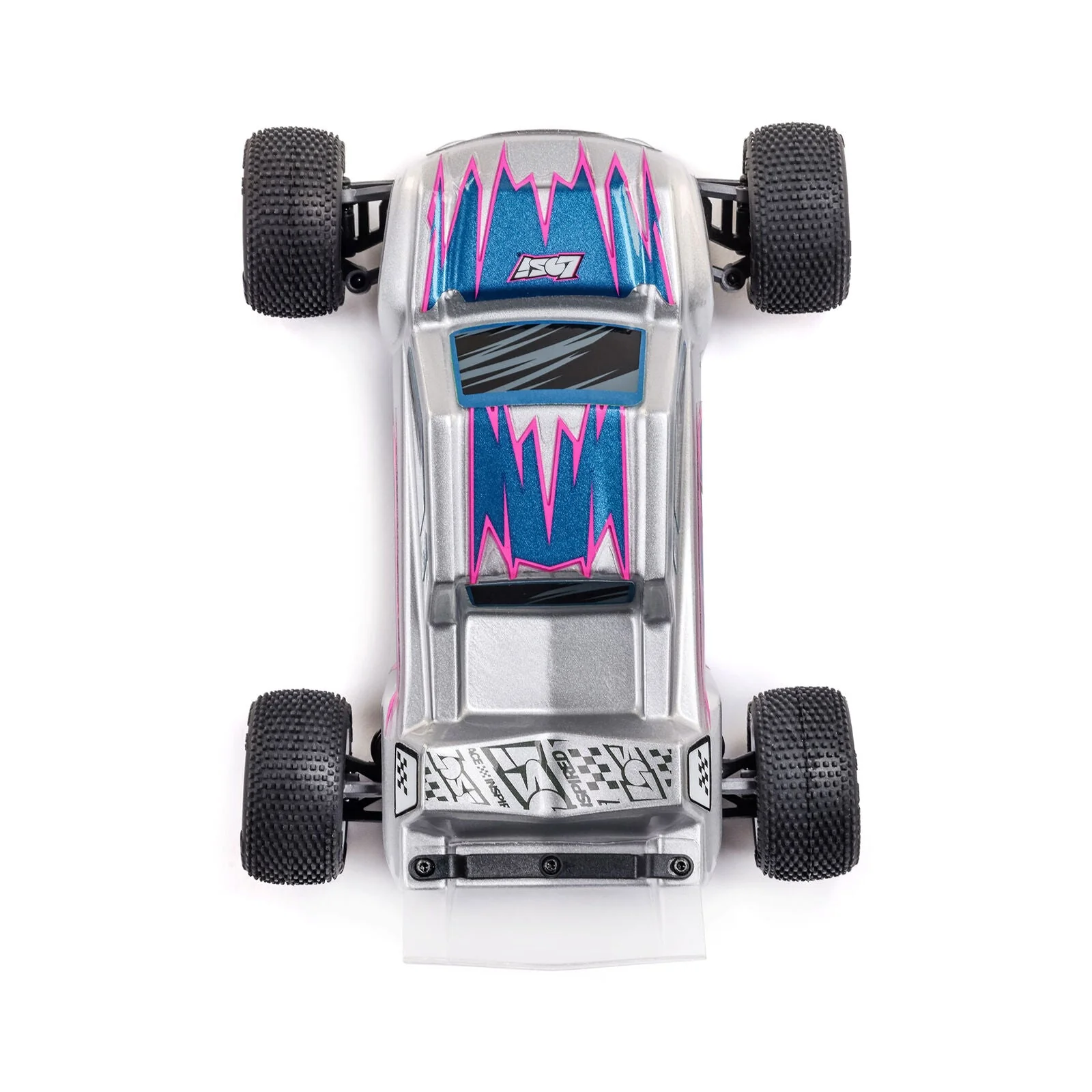 Losi 1/28 Micro-T 2S 2WD RTR Stadium Truck (Battery & Charger Included) - Silver - Image 6