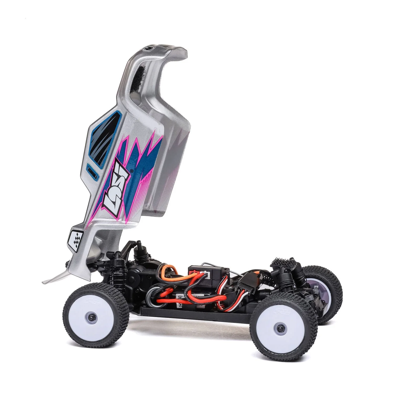 Losi 1/28 Micro-T 2S 2WD RTR Stadium Truck (Battery & Charger Included) - Silver - Image 8