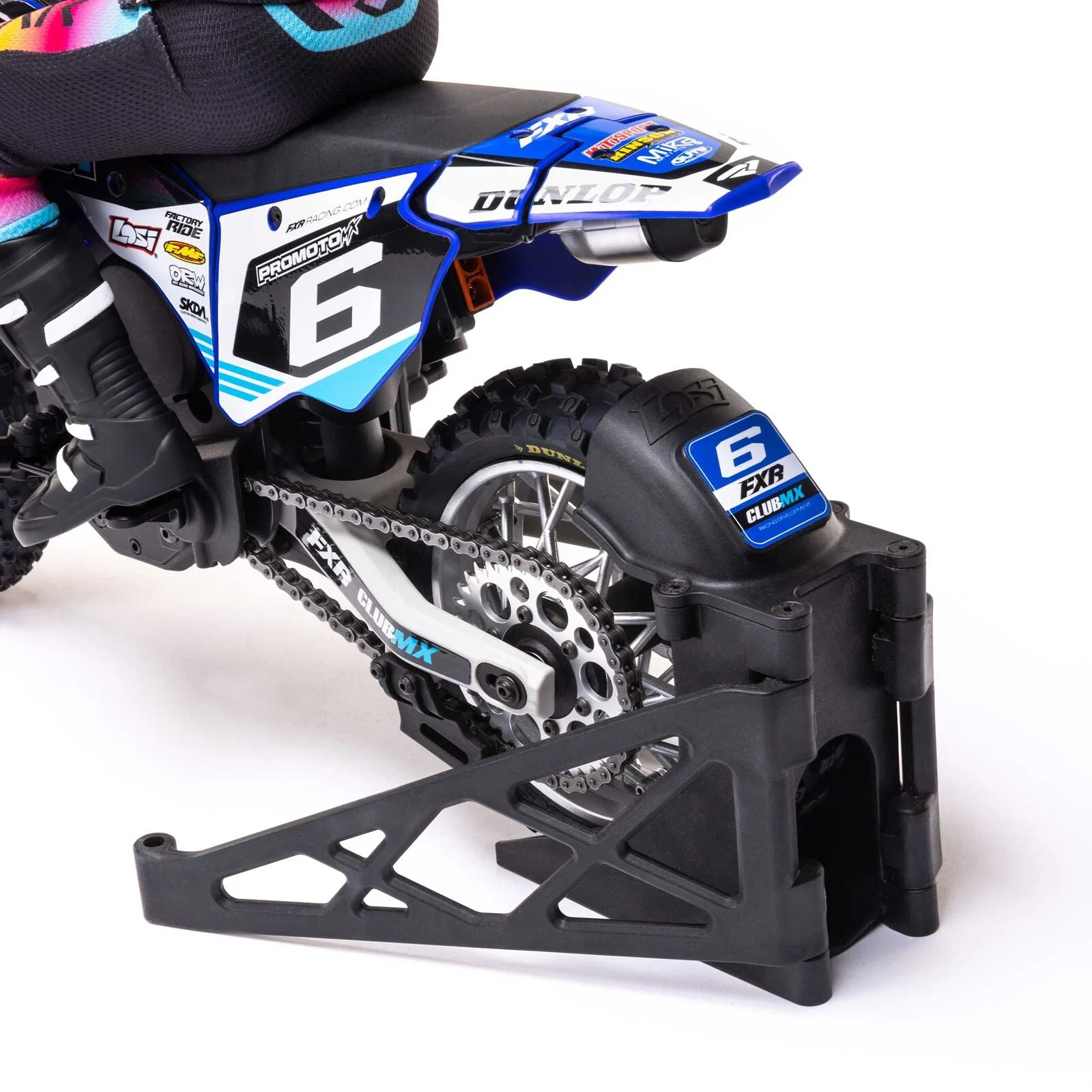 Losi 1/4 Promoto-MX Motorcycle RTR, Club MX - BLUE - Image 14