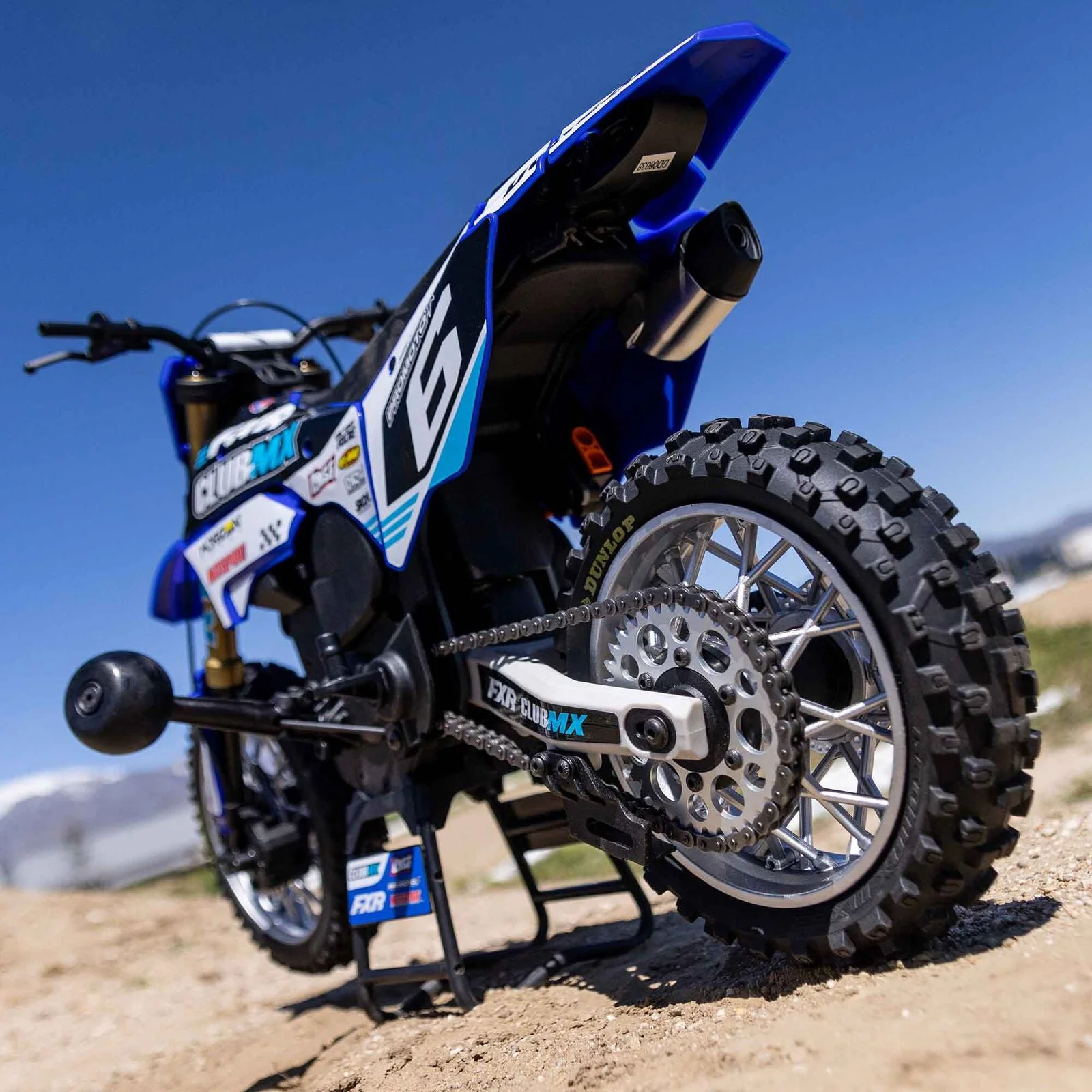 Losi 1/4 Promoto-MX Motorcycle RTR, Club MX - BLUE - Image 18