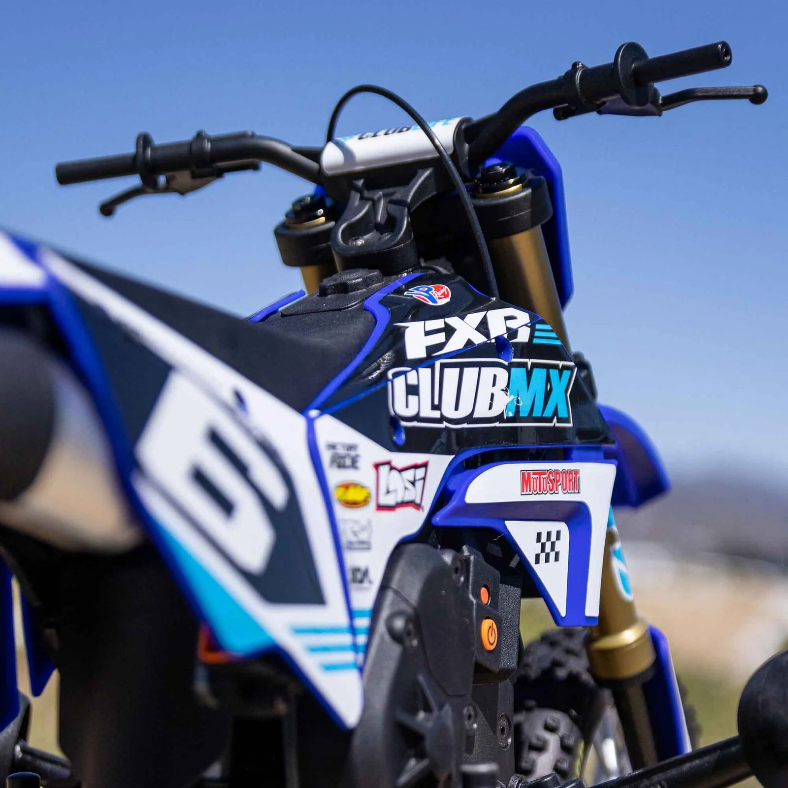 Losi 1/4 Promoto-MX Motorcycle RTR, Club MX - BLUE - Image 19