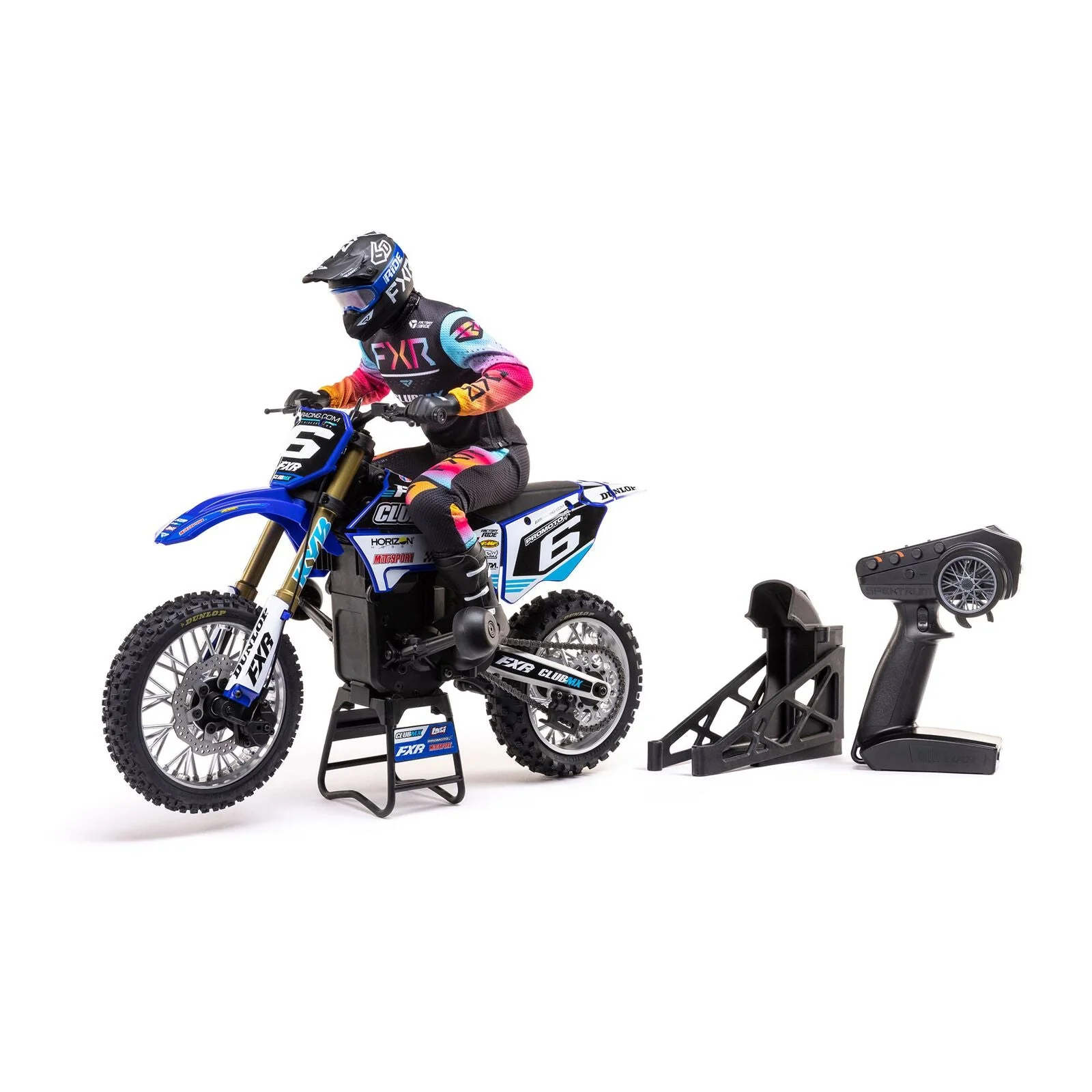 Losi 1/4 Promoto-MX Motorcycle RTR, Club MX - BLUE - Image 2