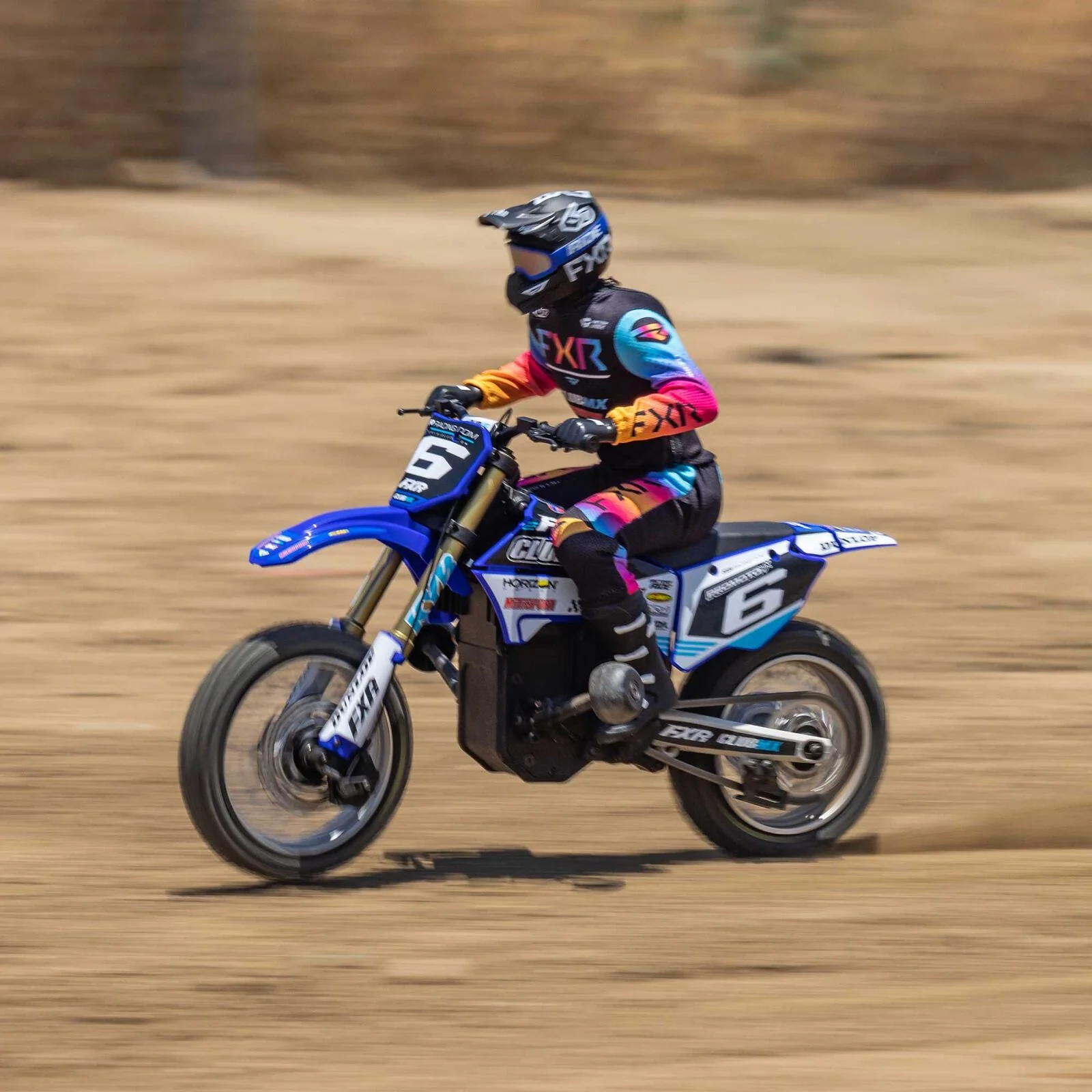 Losi 1/4 Promoto-MX Motorcycle RTR, Club MX - BLUE - Image 22