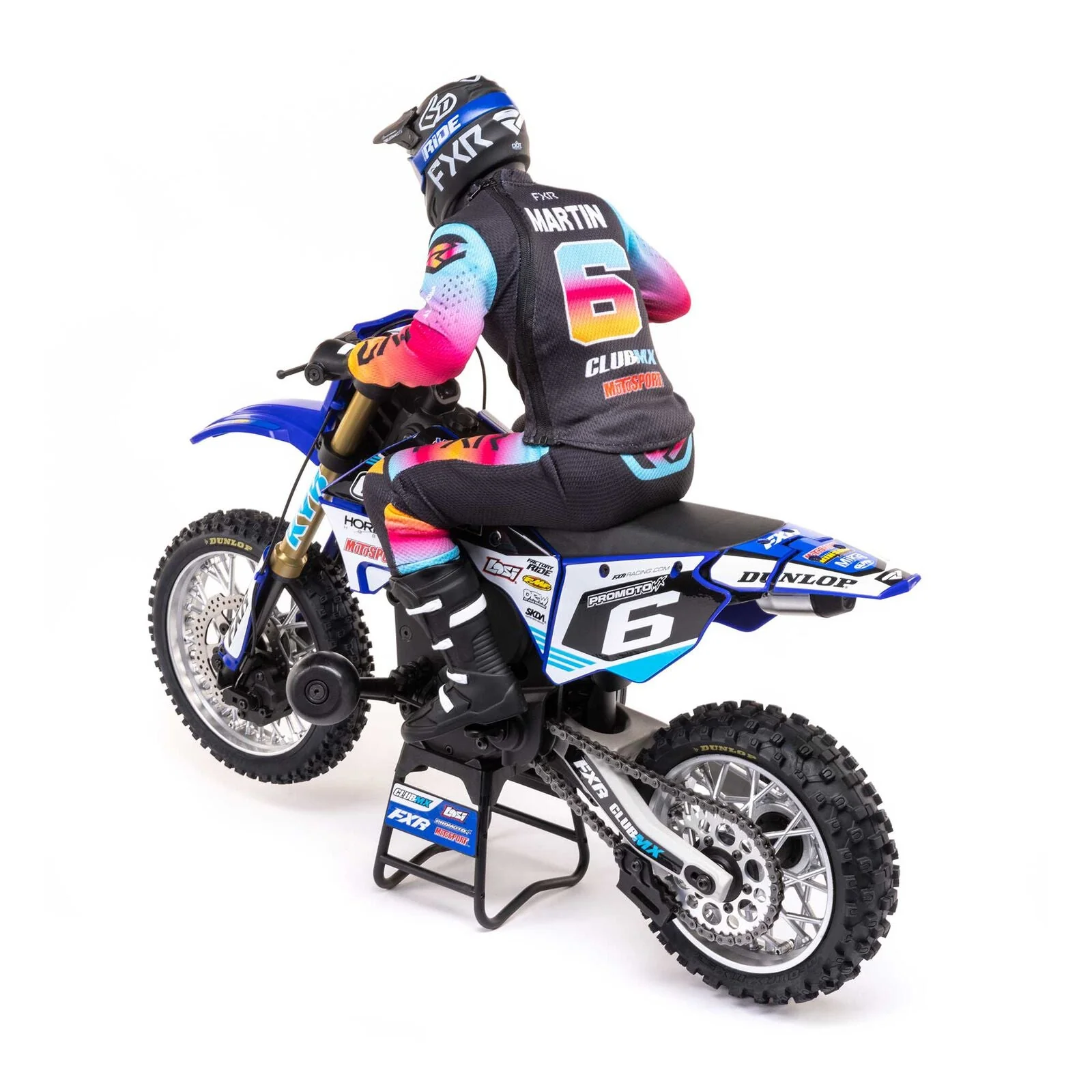 Losi 1/4 Promoto-MX Motorcycle RTR, Club MX - BLUE - Image 5
