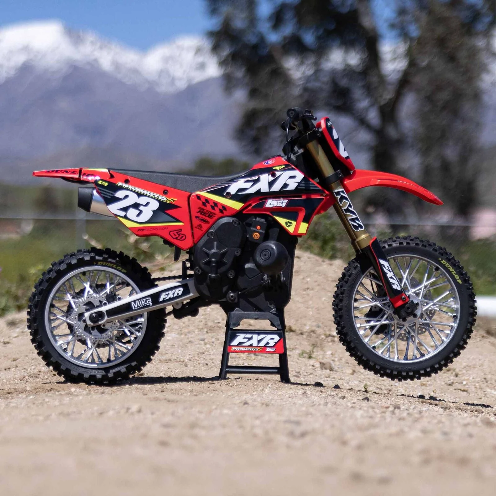 Losi 1/4 Promoto-MX Motorcycle RTR, FXR - RED - Image 16