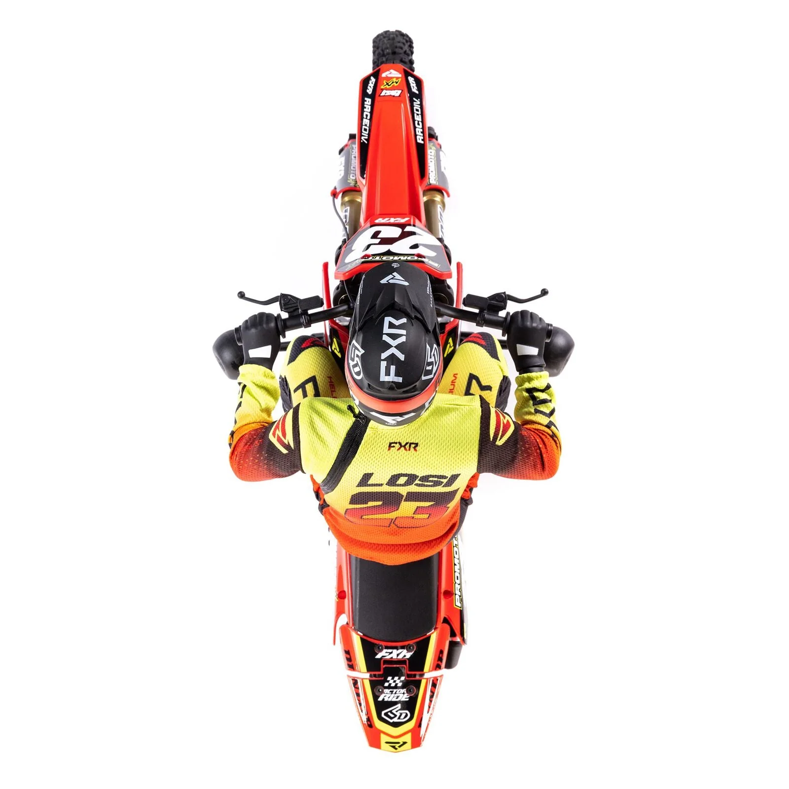 Losi 1/4 Promoto-MX Motorcycle RTR, FXR - RED - Image 3