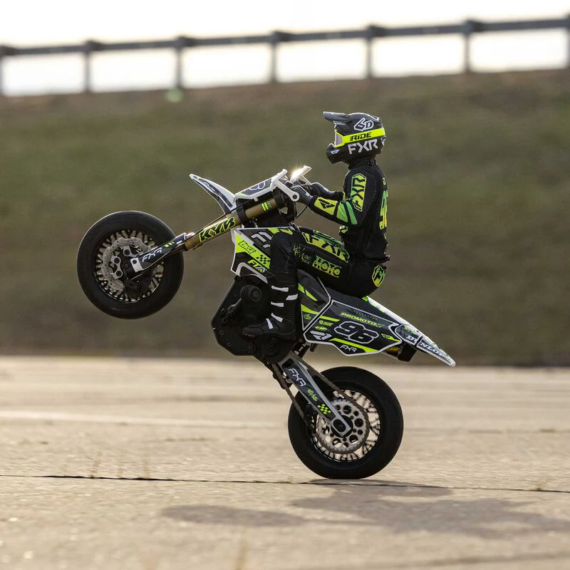 Losi 1/4 Promoto-SM FXR Supermoto Motorcycle RTR Basic - White - Image 2