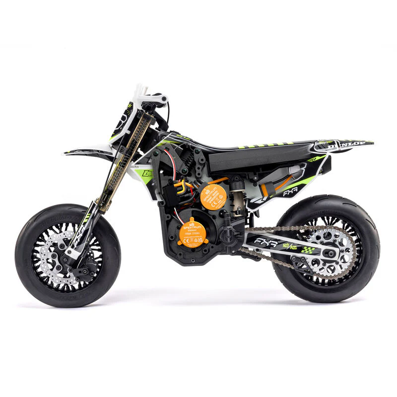 Losi 1/4 Promoto-SM FXR Supermoto Motorcycle RTR Basic - White - Image 7