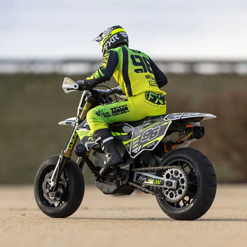 Losi 1/4 Promoto-SM FXR Supermoto Motorcycle RTR (Battery and Charger Included) - White - Image 13