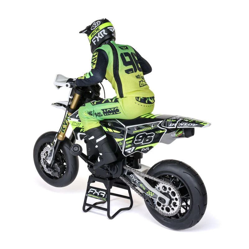 Losi 1/4 Promoto-SM FXR Supermoto Motorcycle RTR (Battery and Charger Included) - White - Image 15