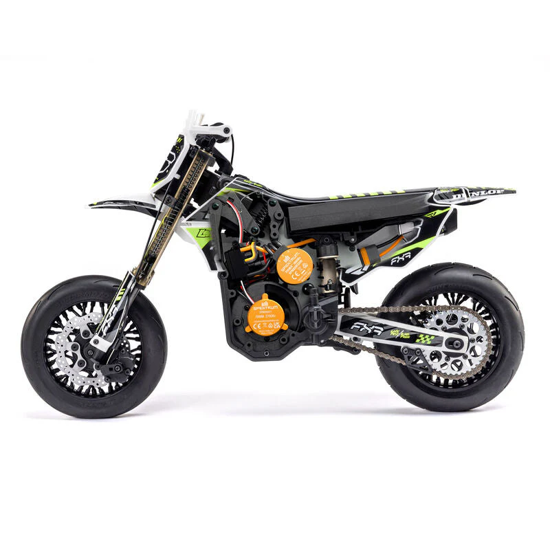 Losi 1/4 Promoto-SM FXR Supermoto Motorcycle RTR (Battery and Charger Included) - White - Image 16