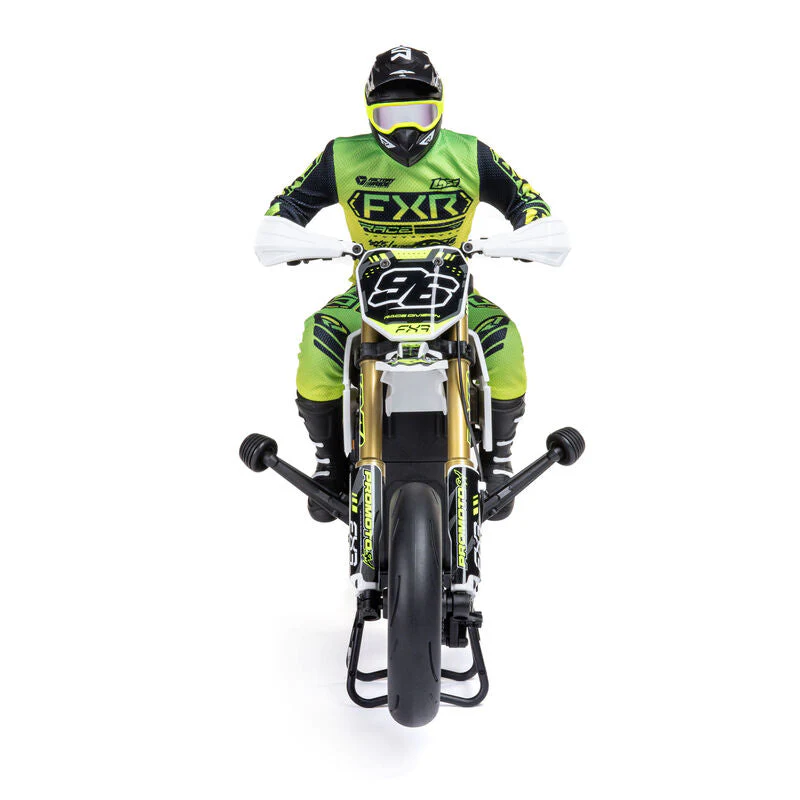 Losi 1/4 Promoto-SM FXR Supermoto Motorcycle RTR (Battery and Charger Included) - White - Image 19