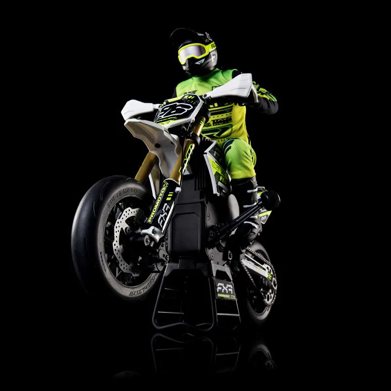 Losi 1/4 Promoto-SM FXR Supermoto Motorcycle RTR (Battery and Charger Included) - White - Image 24