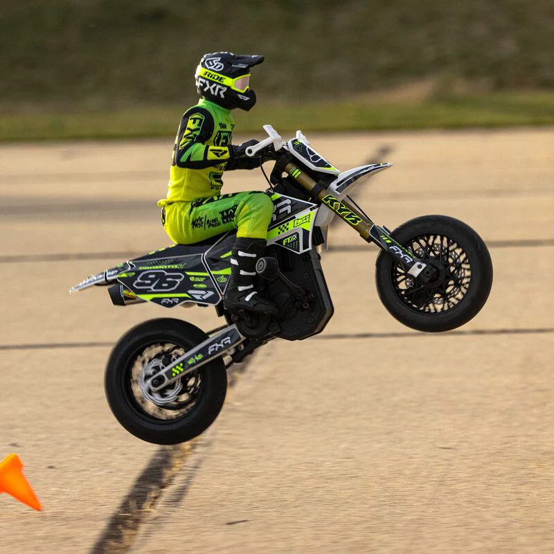 Losi 1/4 Promoto-SM FXR Supermoto Motorcycle RTR (Battery and Charger Included) - White - Image 3
