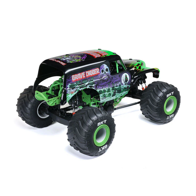 Losi 1/8 LMT 2.0 Grave Digger 4X4 Solid Axle Brushless Monster Truck RTR - Green - Image 2