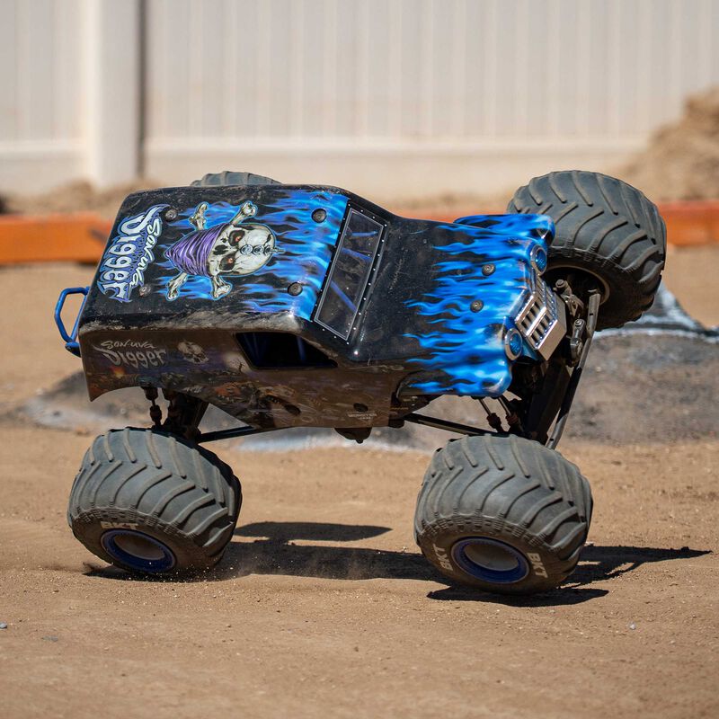Losi 1/8 LMT 2.0 Son-Uva Digger 4X4 Solid Axle Brushless Monster Truck RTR - Blue - Image 20