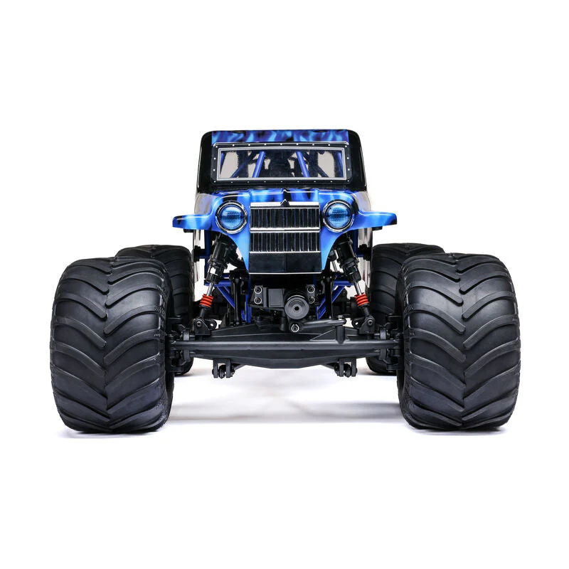 Losi 1/8 LMT 2.0 Son-Uva Digger 4X4 Solid Axle Brushless Monster Truck RTR - Blue - Image 4