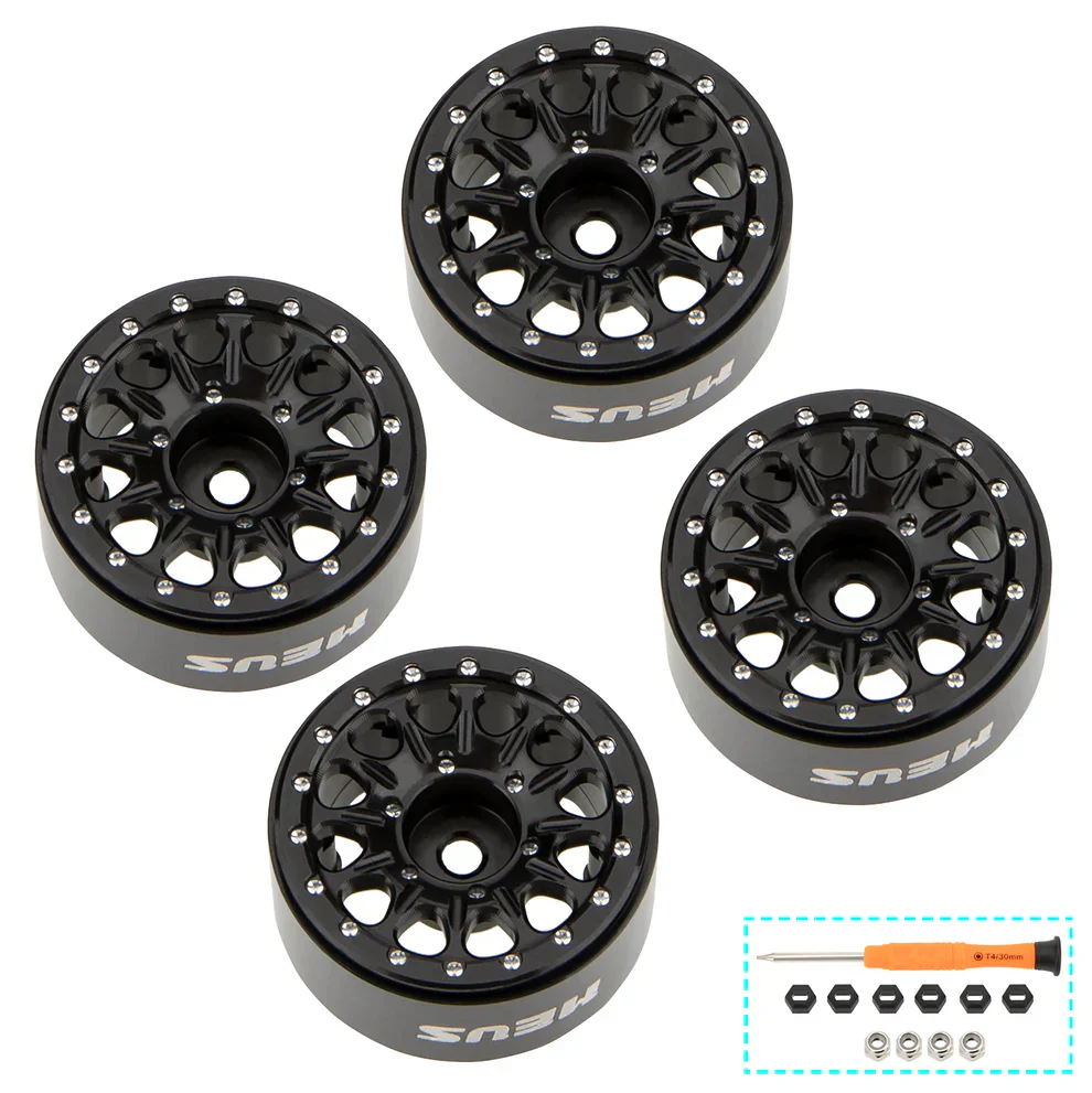 MEUS Racing 0.7-inch Beadlock Wheels Rims Deep-Dish Wheel for 1/30 Axial SCX30 1/32 Redcat Ascent-32 - Image 3