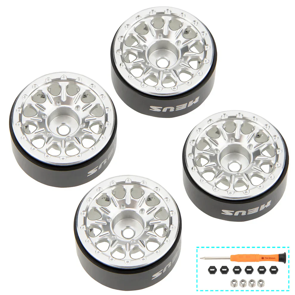 MEUS Racing 0.7-inch Beadlock Wheels Rims Deep-Dish Wheel for 1/30 Axial SCX30 1/32 Redcat Ascent-32 - Image 4