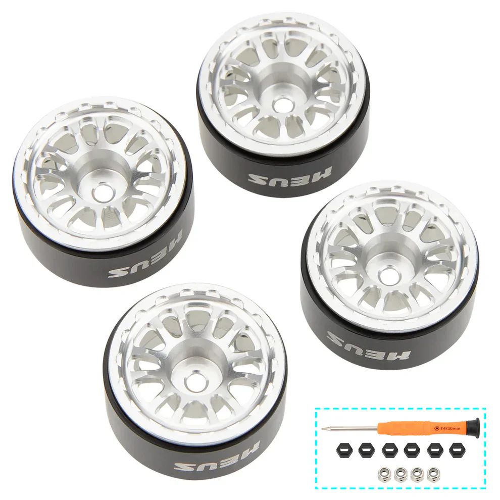 MEUS Racing 0.7-inch Beadlock Wheels Rims Deep-Dish Wheel for 1/30 Axial SCX30 1/32 Redcat Ascent-32 - Image 6