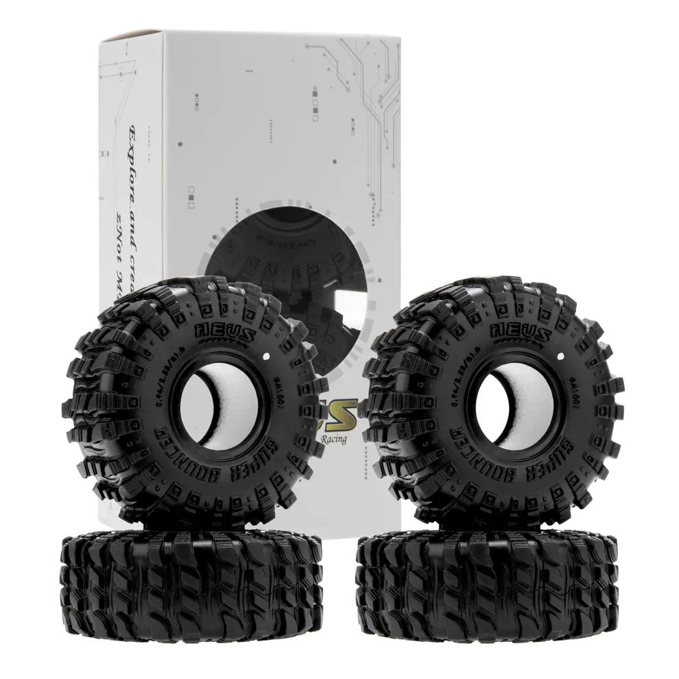 MEUS Racing 1.0-inch RC Rubber Tire Set MS6 RC Tire For 1/18 TRX4M 1/24 SCX24 FCX24 AX24 - Super Bouncing M1001 - Image 4