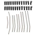 MEUS Racing 1/10 Stainless Steel Links 313mm Wheelbase Linkage Set for Axial SCX10 II 90046 90047 90035