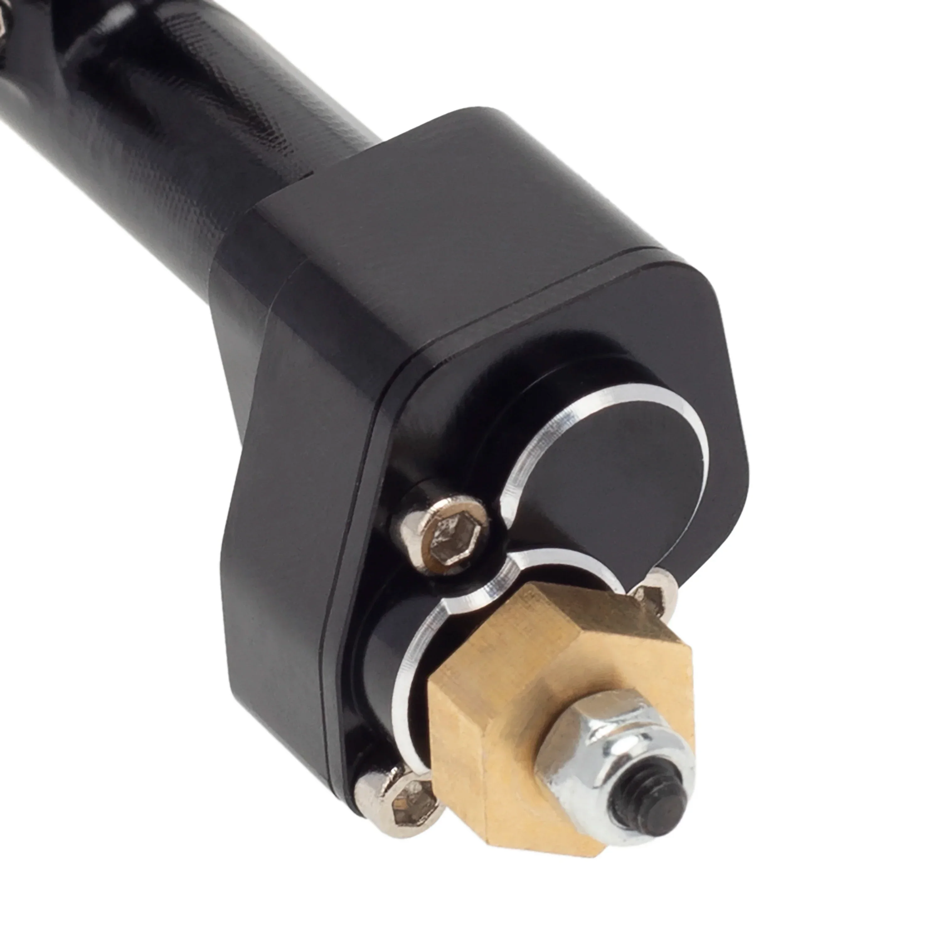 MEUS RACING 1/24 Scale Aluminum Alloy Axles Front and Rear Portal Axle Housing Assembly w/New C Knuckle for Axial SCX24 90081 C10 Jeep Upgrade Parts - BLACK - Image 3