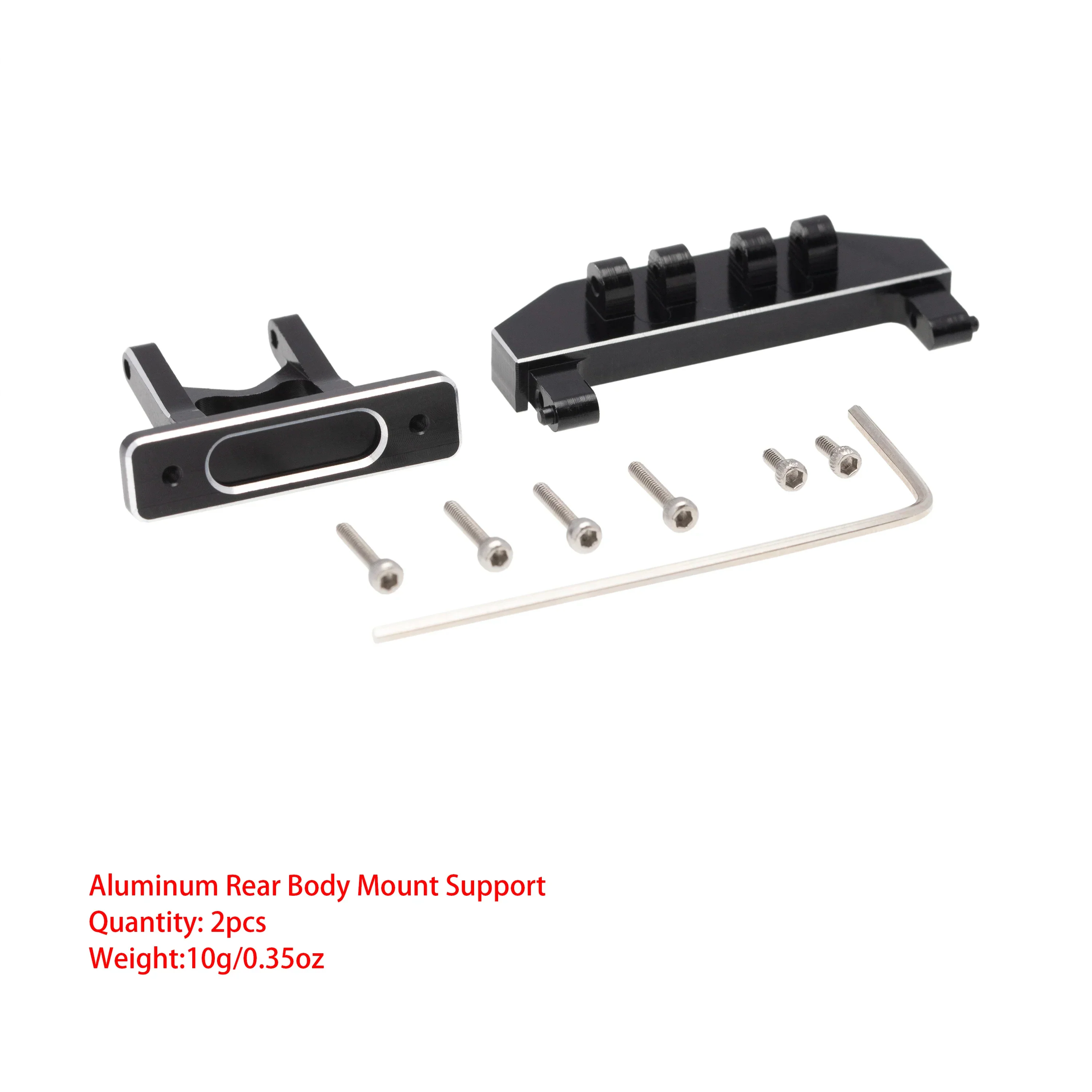MEUS Racing 1/24 Simulation Model Vehicle Axial SCX24 90081 RC Car Parts Aluminum Alloy Upgrade Replacement Parts (Rear Connecting Bracket of Car Shell)