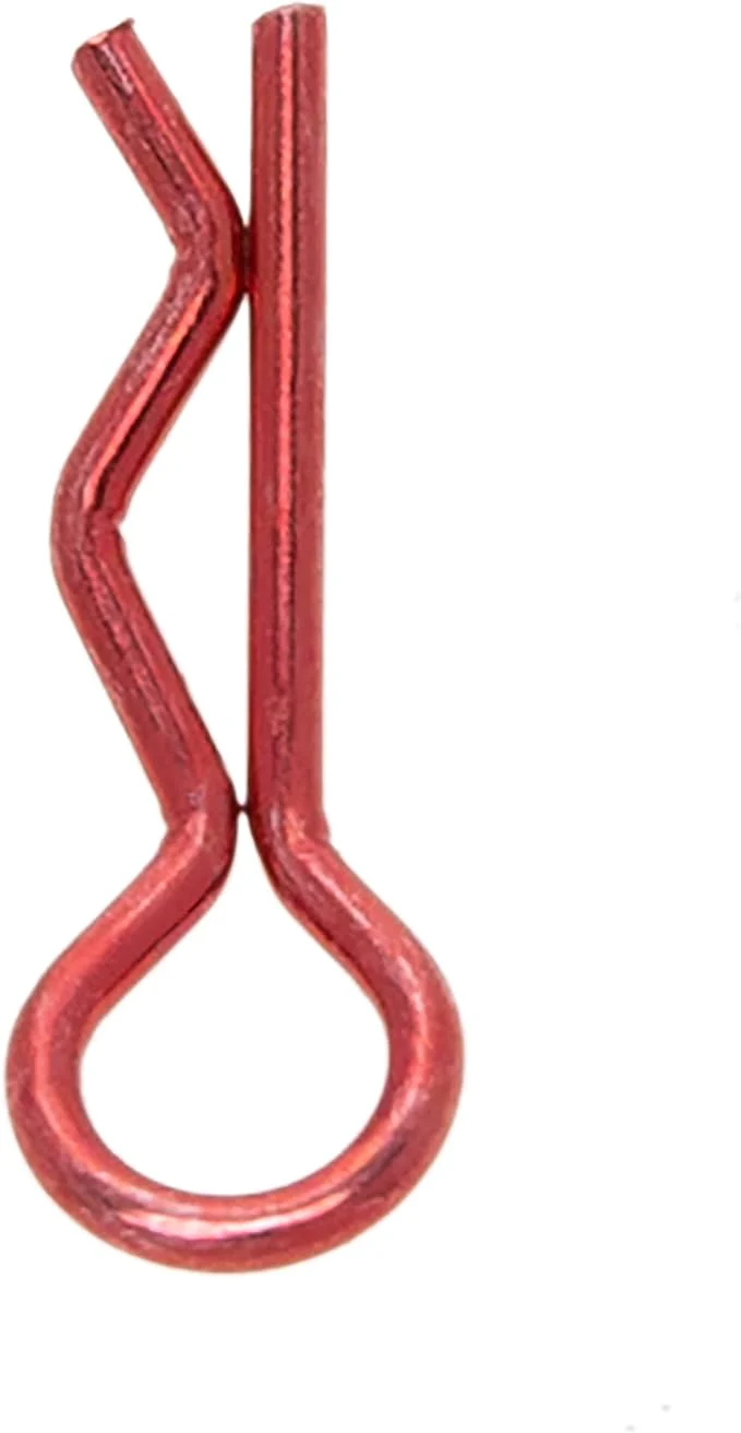 MEUS RACING 100pcs Aluminum R-Clips Body Clips Buckles for 1/18 1/16 1/24 RC Model Car Upgrade Parts Accessories (Red) - Image 2