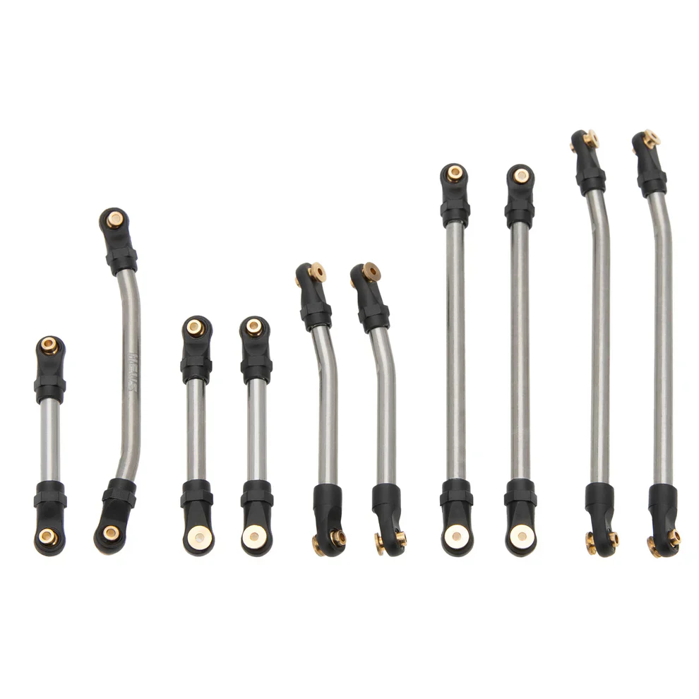 MEUS Racing 10pcs Metal High Clearance Chassis & Steering Links for 1/24 SCX24 Gladiator Power Wagon - Image 13