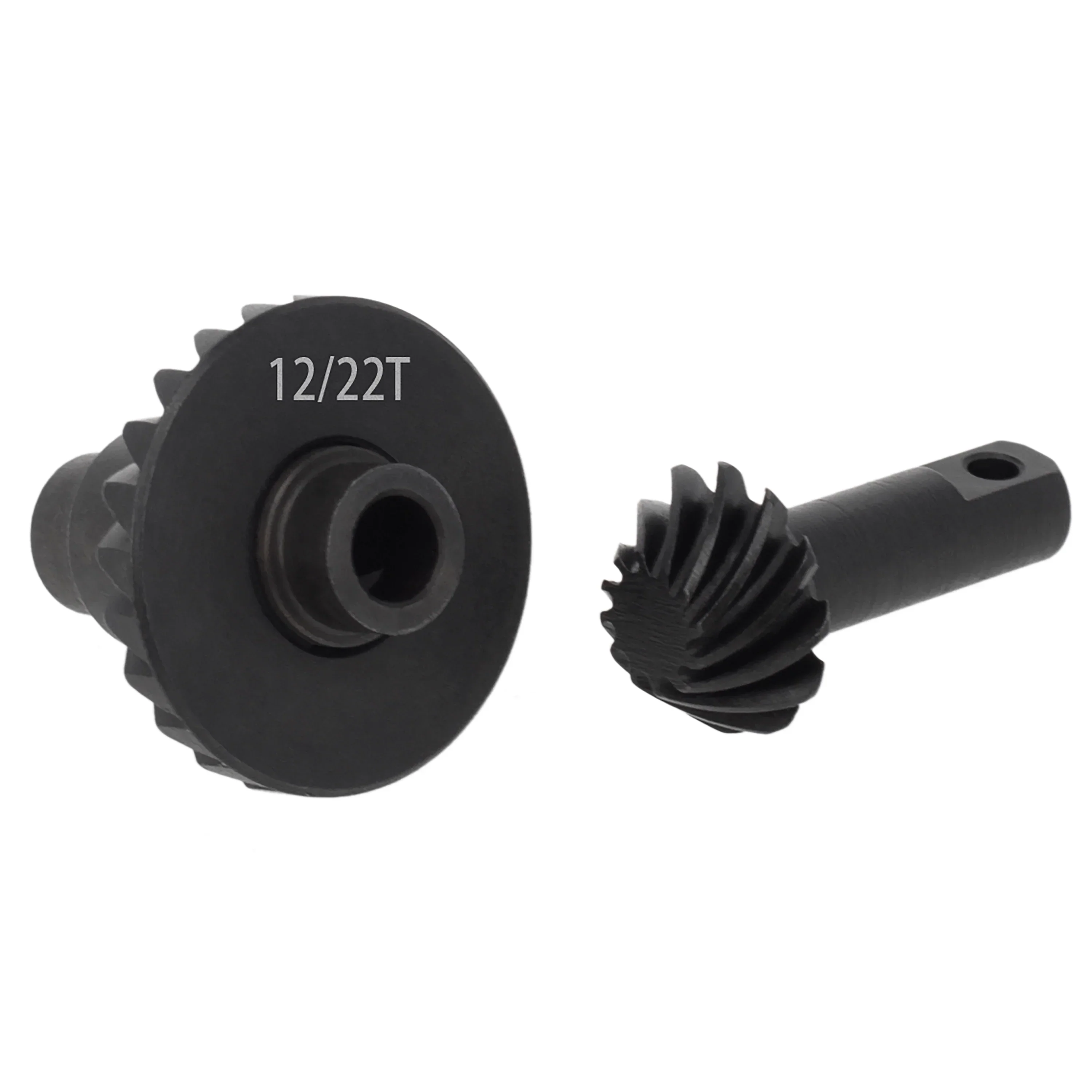 MEUS Racing 2 Pack 12-22T/24THelical Gear, Overdrive Gear, Spiral Gear Set for 1/18 TRX4M Climbing Bike Upgrade (12-22T)