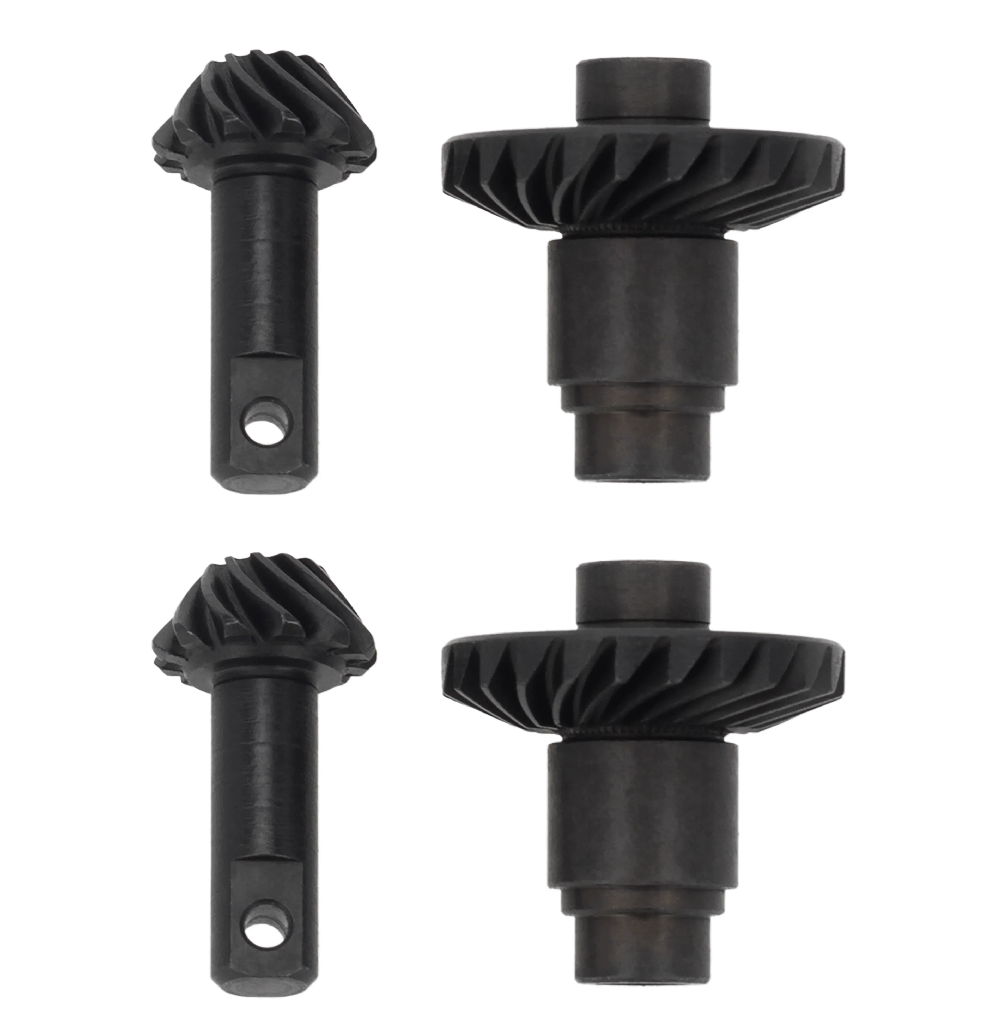 MEUS Racing 2 Pack 12-22T/24THelical Gear, Overdrive Gear, Spiral Gear Set for 1/18 TRX4M Climbing Bike Upgrade(12-24T)