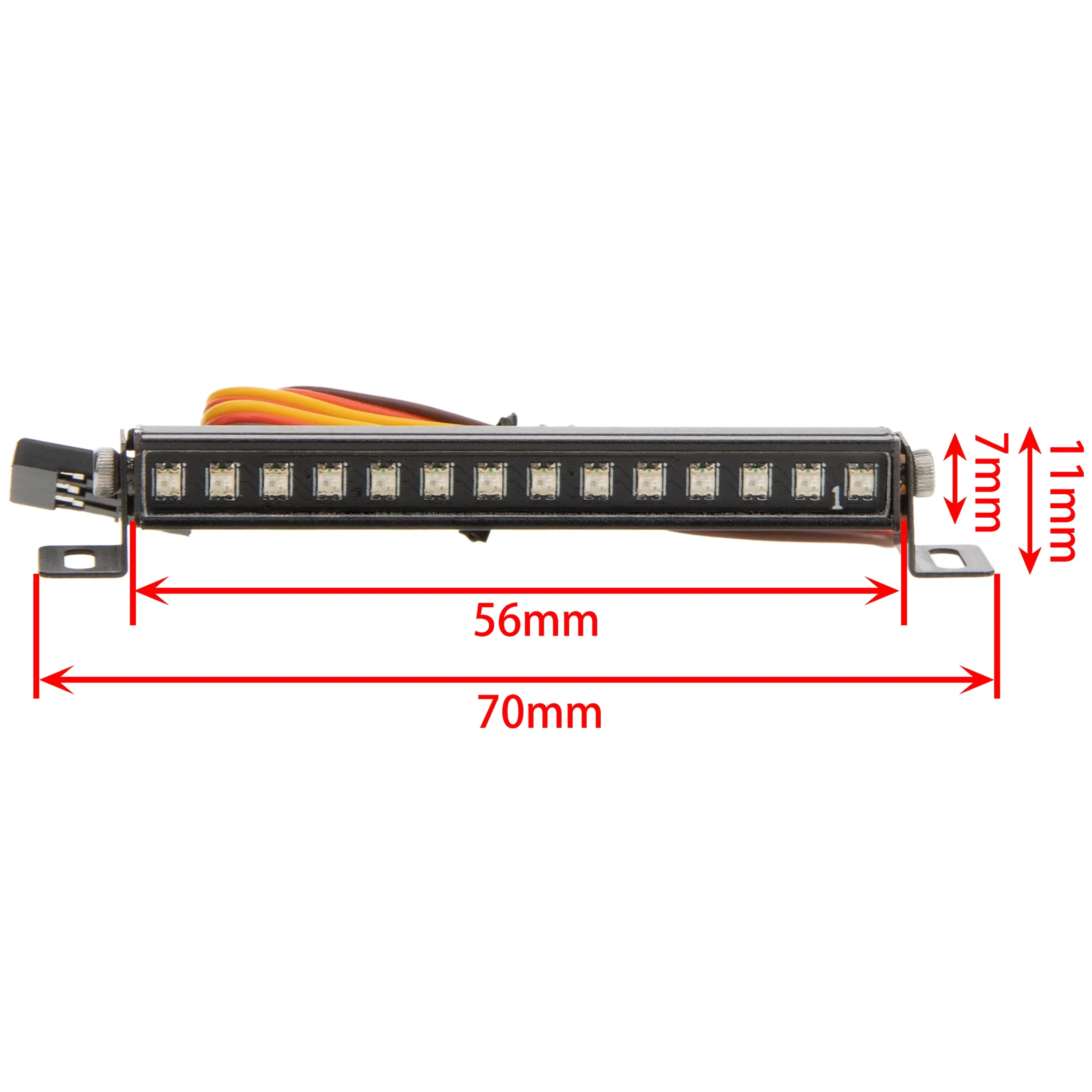 Meus Racing 56MM Metal Roof Lights 8MM Headlights Set 14 LEDS - Image 7