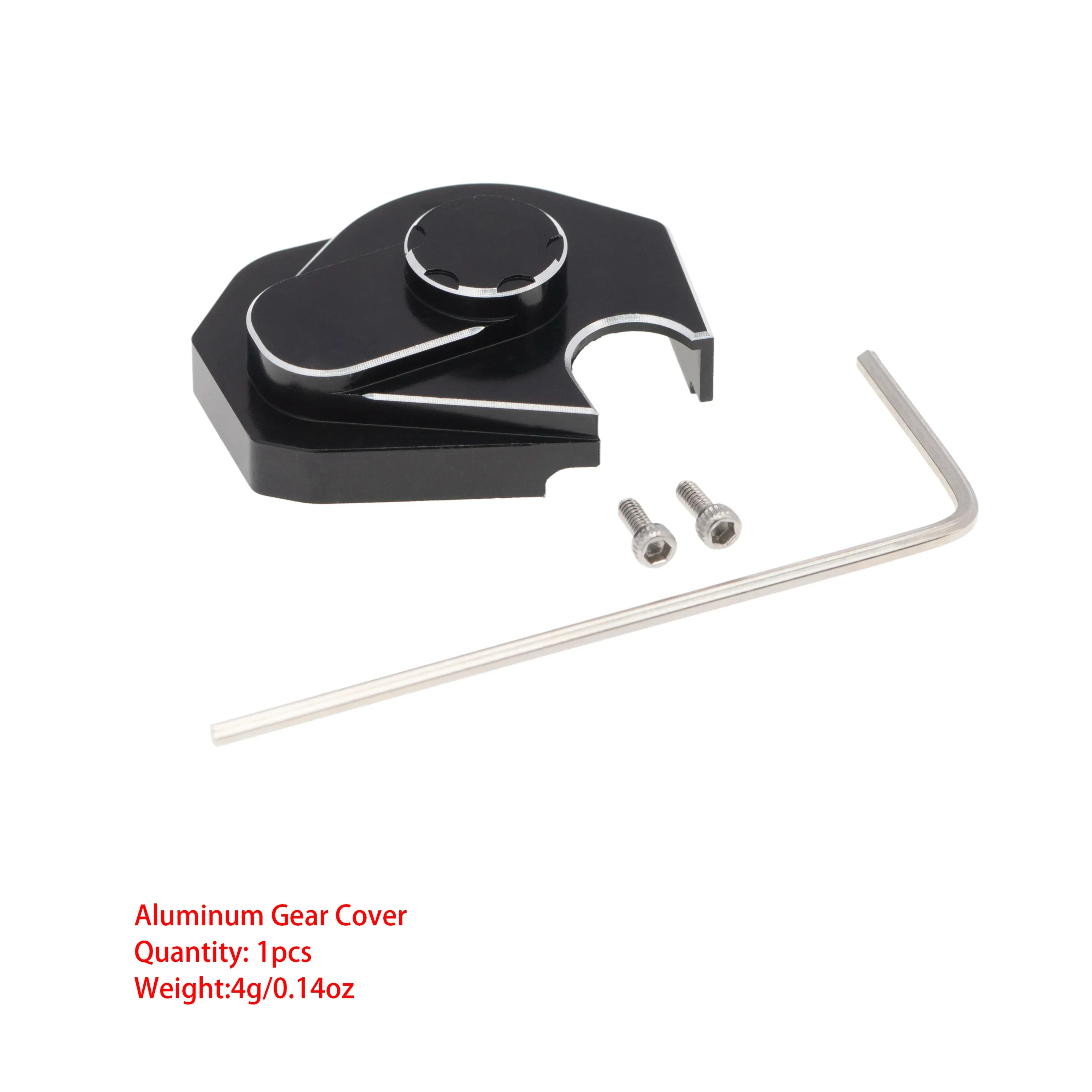 MEUS Racing Aluminum Alloy Gearbox Cover Metal Protective Gear Shell for 1/24 Axial SCX24 90081