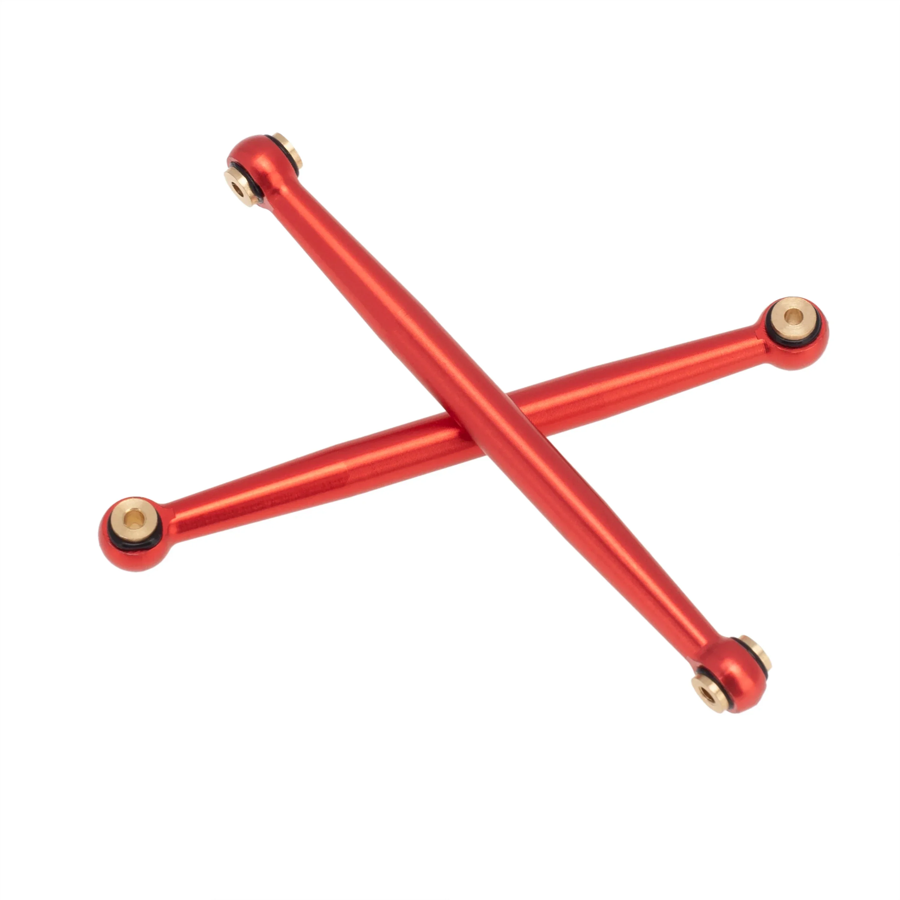 MEUS Racing Aluminum Alloy Link and Steering Rod Kit for Axial SCX24 B-17 C10 Jeep 1/24 RC Car (Red) - Image 3